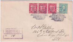 US California  Log Cabin 564  683 Fancy Cancel Cover  Log Cabin