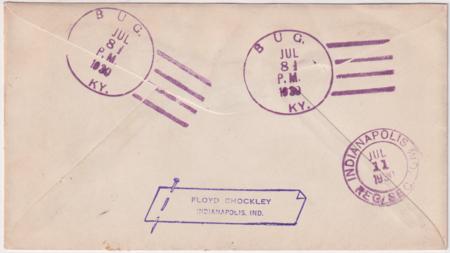 US Kentucky, Bug 634, 640 Fancy Cancel Cover, Insect