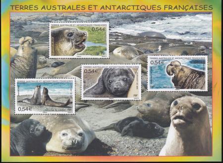 French Southern & Antartic Territories 406 Elephant Seals S/S