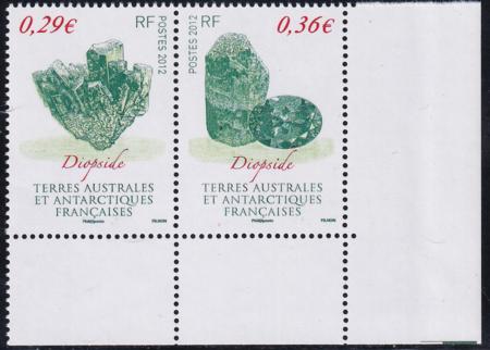 French Southern & Antartic Territories 460 Crystals pair