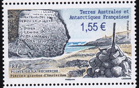 French Southern & Antartic Territories 496 Rock carving