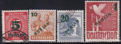 German Occupation 9N64-67 Asoryt. Black "Berlin" Overprint Set