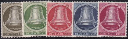 German Occupation 9N75-79 Freedom Bell Set