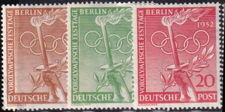 German Occupation 9N81-83 Olympic Symbols