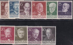 German Occupation 9N84-93 Famous Men