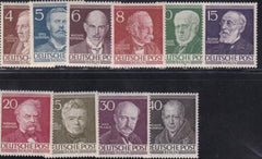 German Occupation 9N84-93 Famous Men