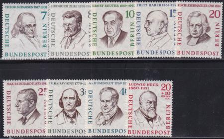 German Occupation 9N148-156 Famous Men