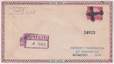 US California, Oakland 567 Fancy Cancel, Airplane