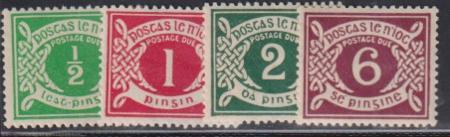 Ireland Postage Due Stamps J1-4