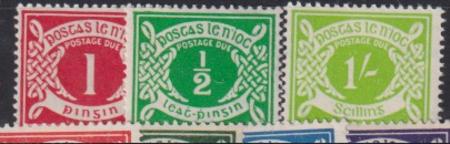 Ireland Postage Due Stamps J25-27