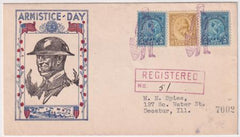 US Indiana, Young America 713, 719  Fancy cancel Cover, Uncle Sam