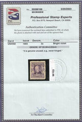 US 302 US Bureau and Regular Issues  PF & PSE Cert XF-90