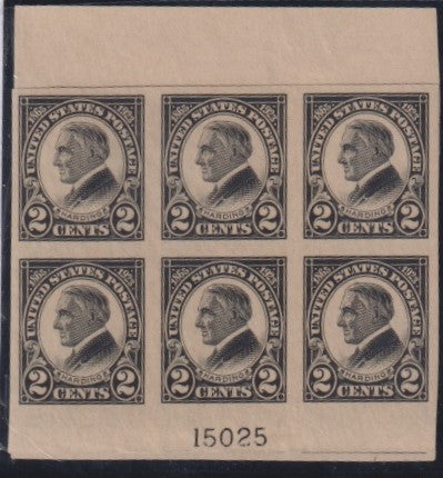 US 611 Modern Very LH top & Blottom Plate Blocks Num 15025