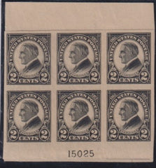 US 611 Modern Very LH top & Blottom Plate Blocks Num 15025