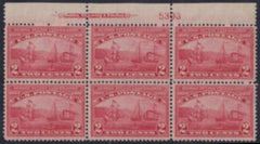 US 372 Early Commemoratives  P/B of 6 num 5393 Trimmed Top