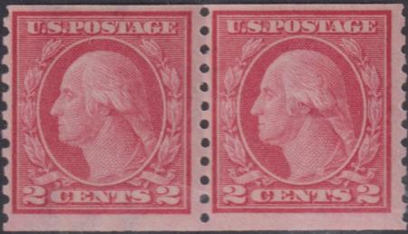 US 454 US Washington - Franklin  Pair, Crowe Cert. Mint F - VF $180