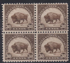 US 569 US Modern Lower Left Stamp With Double Transfer In Block Of 4 From Plate 16065, Ur52. Gum Crease In Variety Stamp NH VF $250