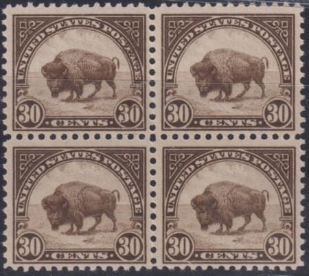 US 569 US Modern Ul Stamp With Double Transfer, Plate 16065, Ur52 Block Of 4, Mnh, Very Clean. Light Offset On Gum Side NH VF $375