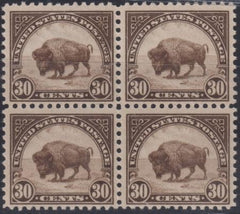 US 569 US Modern Ul Stamp With Double Transfer, Plate 16065, Ur52 Block Of 4, Mnh, Very Clean. Light Offset On Gum Side NH VF $375