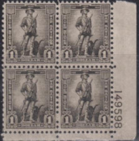 US WS10 US Savings Stamps  Slightly Folded At Vert Perfs NH F - VF $40