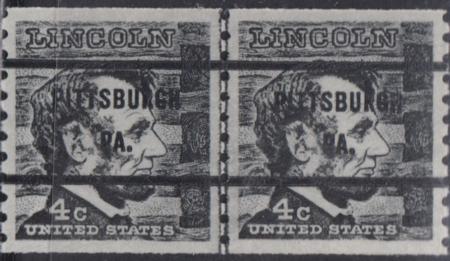 US 1303a US Modern Untagged Line Pair, Nh NH XF $170