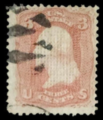 US Classics 83 "C" gill light cancel - UR minor corner crease, APS Cert Used Fine