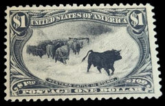 US Early commemoratives 292 Fresh - Brilliant Impression PSE Cert. Hinged F-VF