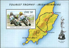 Ireland 1014 Irish winners of Tourist Trophy Motorcycle Races Souvenir Sheet