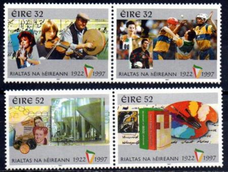 Ireland 1055 - 58 Irish State 75th Anniv. Type of 1997