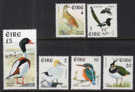 Ireland 1076 - 81 Bird Type of 1997