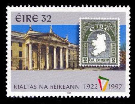 Ireland 1095 Irish State 75th Anniv. Type of 1997 Litho