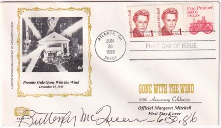 US 2168 FDC Signed by Actress Butterfly McQueen