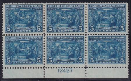 US Confederates # 550 Block of 6