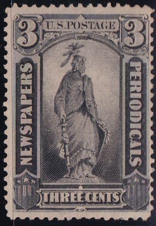 US Newspaper Stamps # PR11 No Gum, SE at top