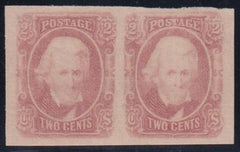 US Confederate States of America #8a Mint XF-Superb Pale Red Paid, Pristine OG, Left Stamp would be a truly superb Jumbo single est SMQ $600