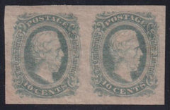 US Confederate States of America #11d Mint NH Superb, Spectular Green Pair Pristine OG NH, PF Cert 95 Would easily make a superb single est. SMQ $500