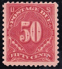 US Postage Due J67a Mint LH F+ Cat value $140