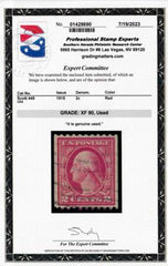 US George Washington and Ben Franklin #449 Used XF New PSE 90 Certt Beautiful! SMQ $950