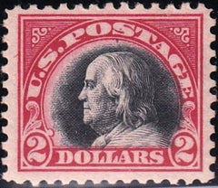 US George Washington and Ben Franklin #547a Mint NH VF Pristine! Cat Value $425