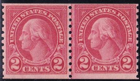 US Modern After 547 #599A Mint NH F-VF Line Pair Pristine NH Cat Value $700
