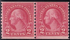 US Modern After 547 #599A Mint NH F-VF Line Pair Pristine NH Cat Value $700