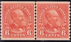 US Modern  #723 NH XF Line Pair Cat Value $82.50