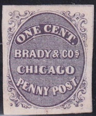 US Classics #23L1 MINT XF No gum By far the finest of the known examples Rich Color, Large Margins PF Cert 285515 Cat Value  $650