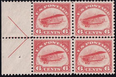 US Airmails #C1 MINT VF LH, NH Left arrow block - stamps NH Cat Value  $440