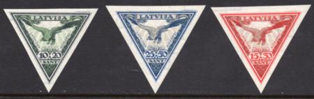 Latvia #CB6a-8a MINT XF Hinged Cat Value  $37.50