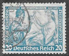 Germany #B55a USED F -VF Key stamp - LR corner Crease Cat Value  $97.50