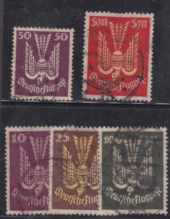 Germany #5,11-14 USED VF All signed C5, C11- 14 faults Cat Value  $137.25