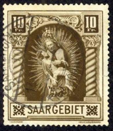 German Area - Saar #119 USED F -VF   Cat Value  $24