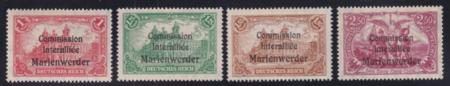 Germany  Plebescites - Marienwerder 36-39 MINT  NH VF  Cat Value  $32