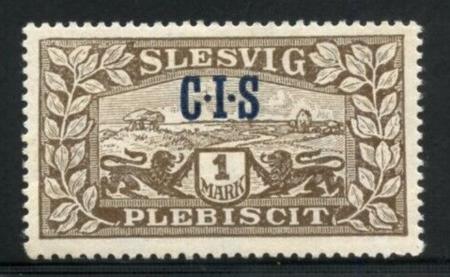 German Plebiscites - Schleswig 11 MINT F -VF , Hinged Cat Value  $125